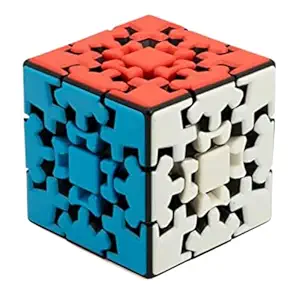 Cubelelo Drift Gear 3×3 Stickerless Cube Speed Cube | Toy for Kids & Adults | Magic Speedy Stress Buster Brainstorming Puzzle 3x3x3 (Multicolor)